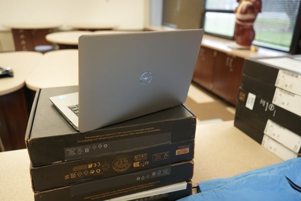 Laptop Donation at Brown County Career Resource Center.