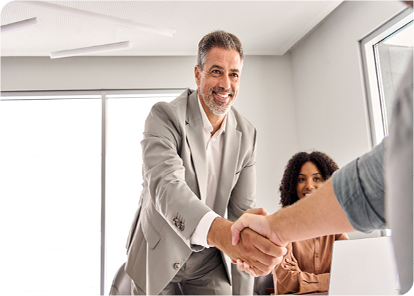 businessman shaking hands