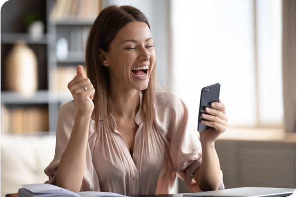 excited woman on phone3